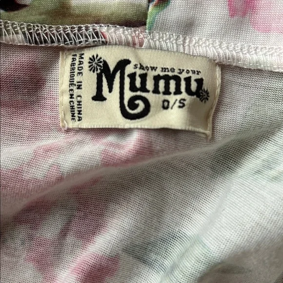 Show Me Your Mu Mu Women’s Pink Floral Brie Robe Garden of Bloom One Size - Picture 5 of 16